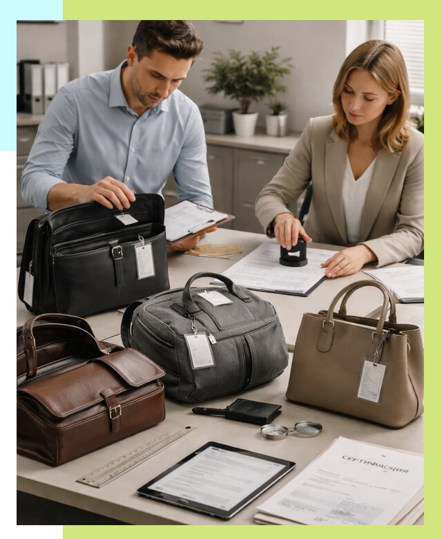 Сертификация сумок в Димитровграде от 7727 руб. | Алешин-Дмт