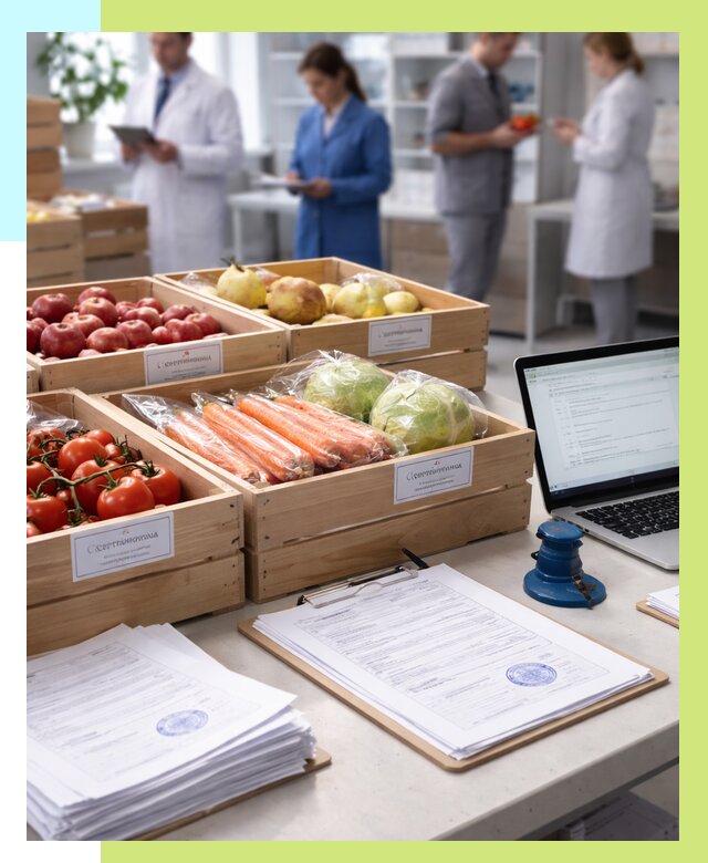Сертификация овощей и фруктов в Димитровграде от 8758 р. | Алешин-Дмт