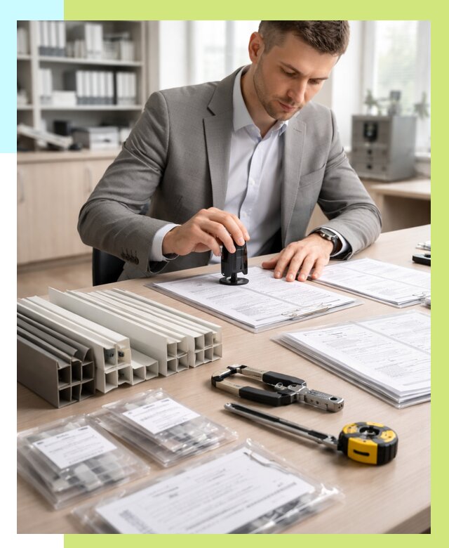 Сертификация ПВХ продукции в Димитровграде от 8758 р., Алешин-Дмт