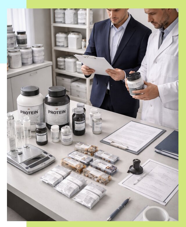 Сертификация спортивного питания в Димитровграде от 15455 р., Алешин-Дмт