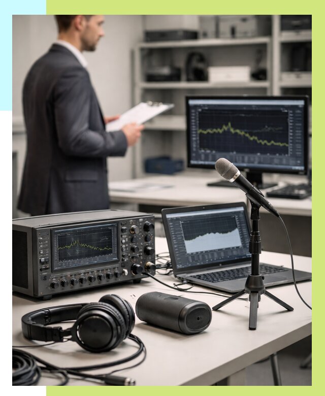 Сертификация аудиотехники в Димитровграде от 15455 р., Алешин-Дмт