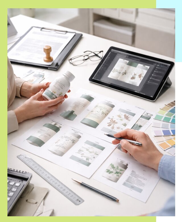 Профессиональная разработка дизайна и текста этикетки продукции в Димитровграде