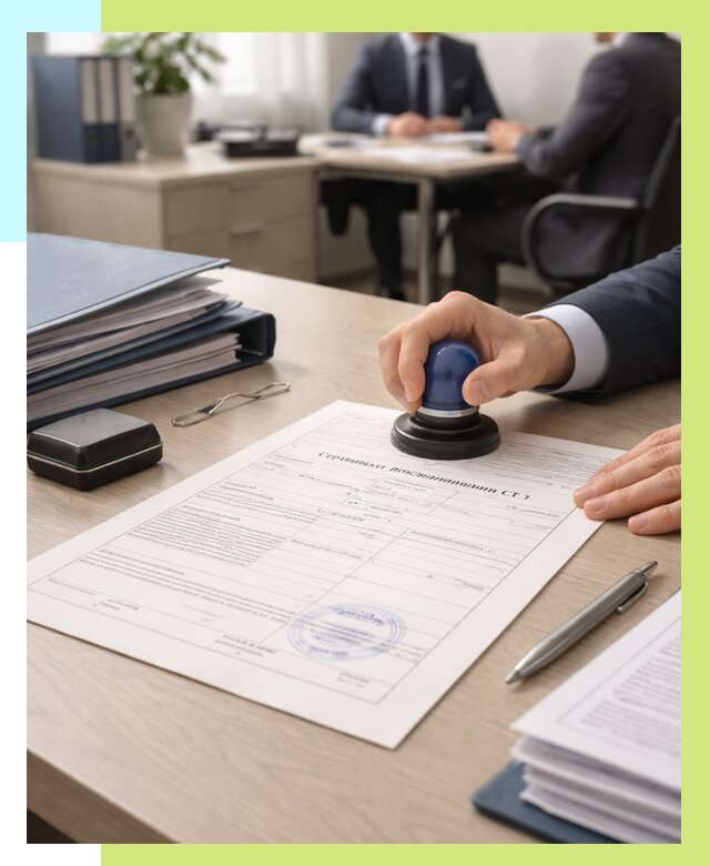 Сертификат происхождения СТ 1 в Димитровграде от 4636 р. | Алешин-Дмт