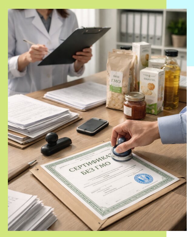 Получение сертификата Без ГМО для продукции в Димитровграде